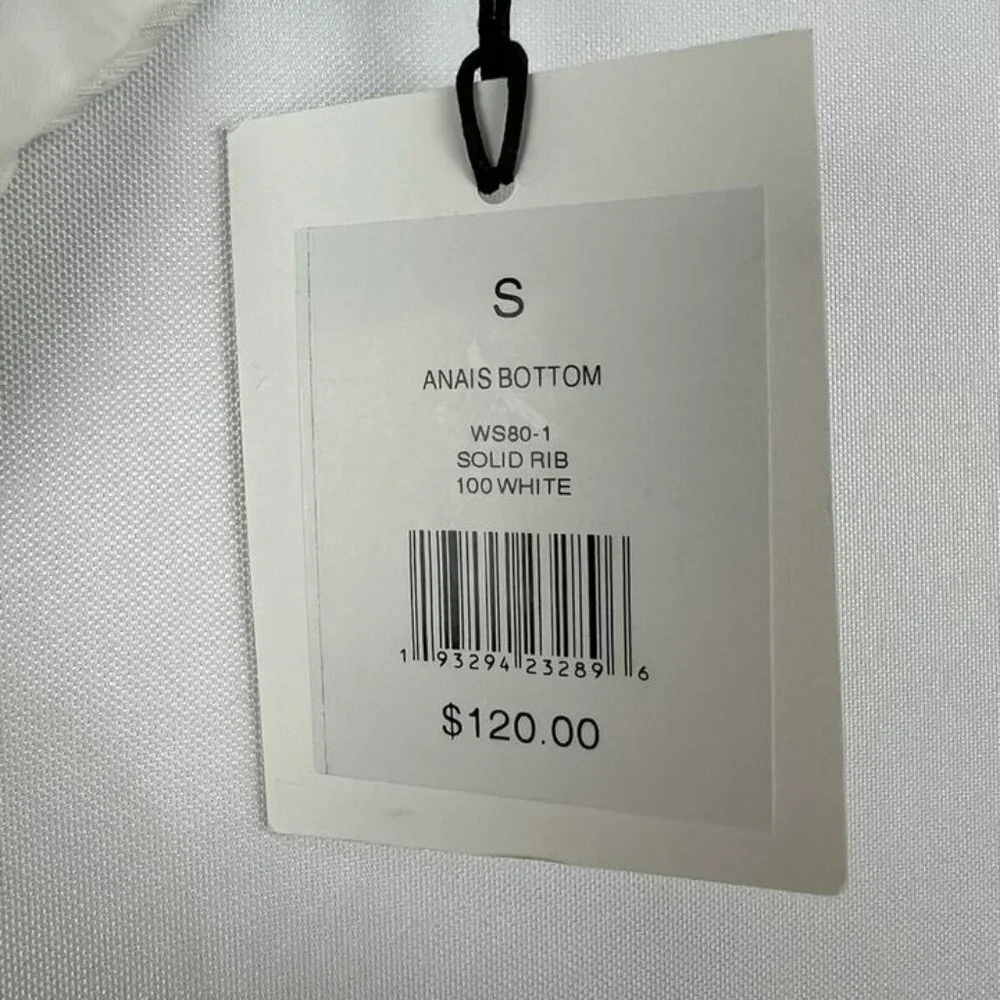 Onia Womens Anais Bottom White Size Small